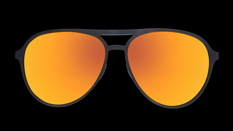 Call Me Tarmac Daddy | zwart pilotenmontuur met amberkleurige glazen | goodr MACH G zonnebril