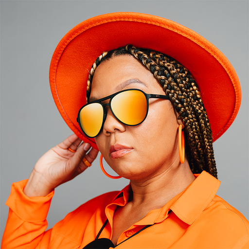 Call Me Tarmac Daddy | zwart pilotenmontuur met amberkleurige glazen | goodr MACH G zonnebril